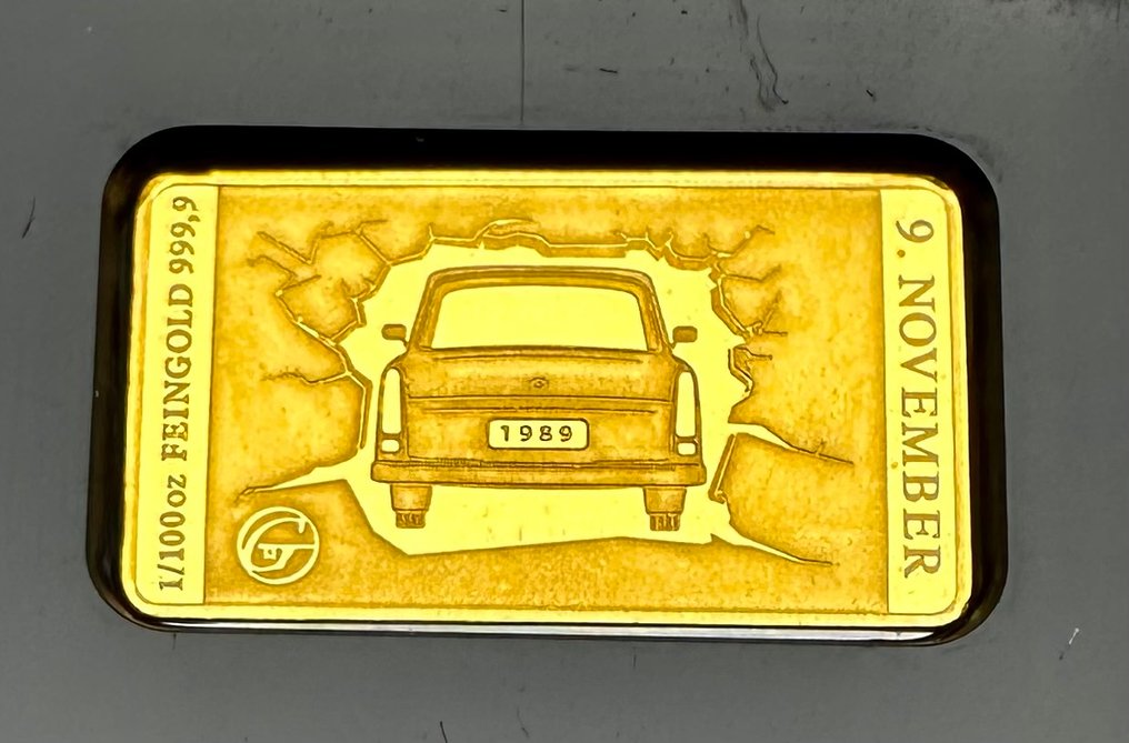 Germany. 2019 Mauerfall, oro 1/100 Oz (.999) Proof  (No reserve price) #3.2