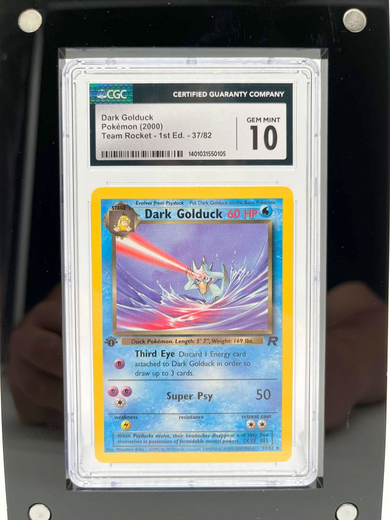 Pokémon Graded card - Golduck 初版 - CGC - WOTC - Team Rocket #1.0