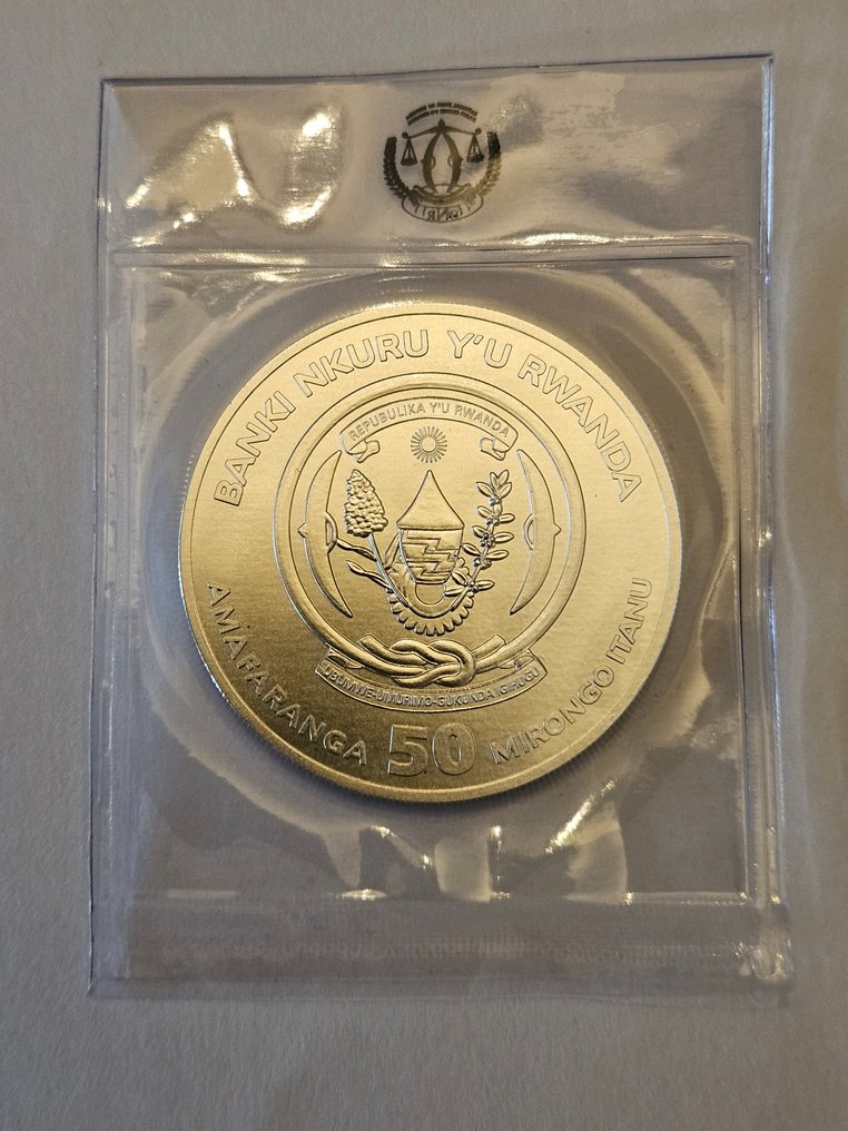 Rwanda. 50 Amafranga 2023 Nautical Ounce, 1 Oz (.999)  (Utan reservationspris) #2.2