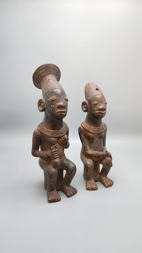 beautiful couple statue - Mangbetu - Congo DRC  (No Reserve Price) #3.2