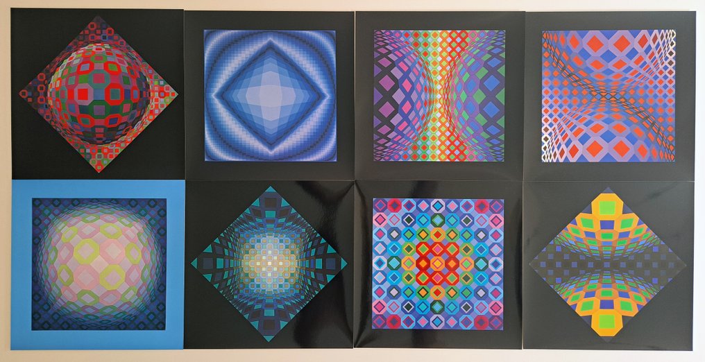Victor Vasarely (1906-1997) - Structures universelles de l'hexagone (Portfolio) #1.0