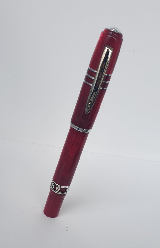Marlen - The Key (to success) - La penna talismano - Edizione Speciale in Resina italiana rossa e argento - Długopis kulkowy #4.3