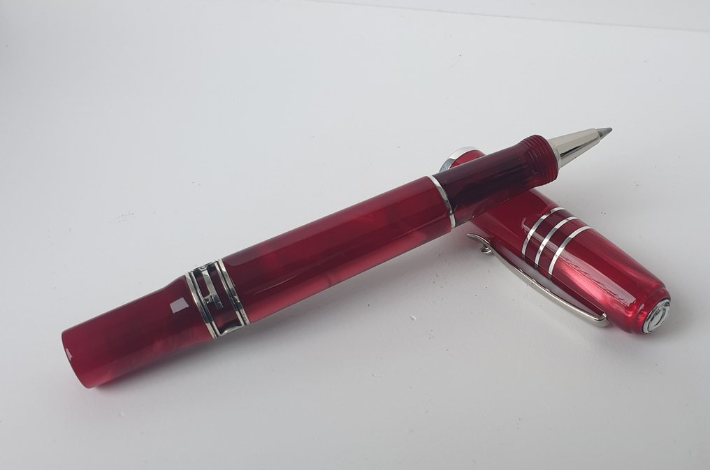 Marlen - The Key (to success) - La penna talismano - Edizione Speciale in Resina italiana rossa e argento - Długopis kulkowy #2.1