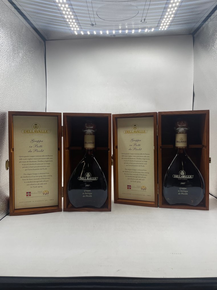 Dellavalle 2007 - Grappa Affinata In Botti Da Picolit - 70cl - 2 bottles #1.0
