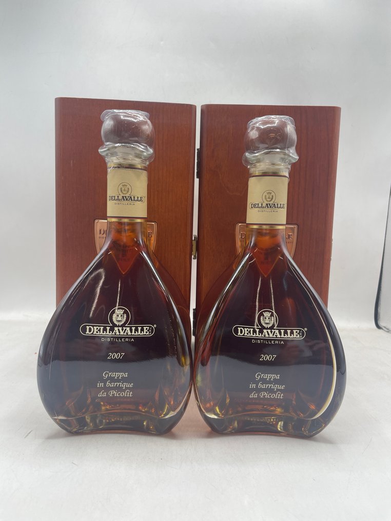 Dellavalle 2007 - Grappa Affinata In Botti Da Picolit - 70cl - 2 bottles #1.0