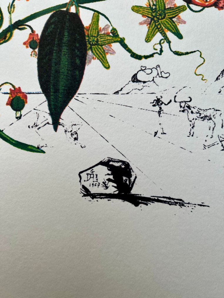 Salvador Dali (1904-1989) - Passion Flower-Limited Edition #1.0