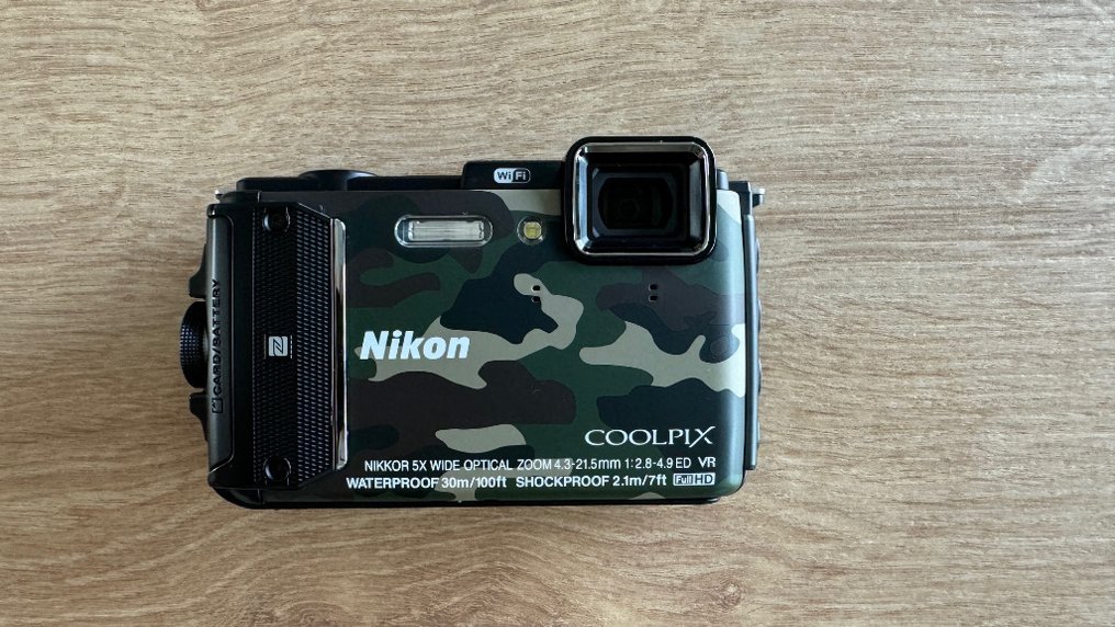 Nikon Coolpix AW130 Camouflage, GPS, water, frost, shock and dust