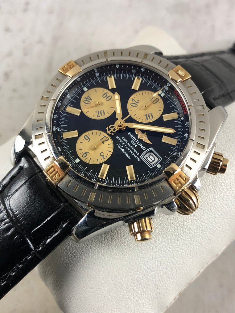 Breitling b13356 leather strap hot sale