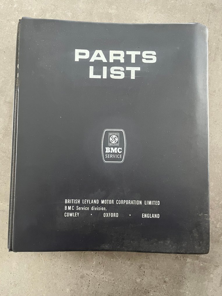 Elenco delle parti - MG - B BGT - 1968 #1.0