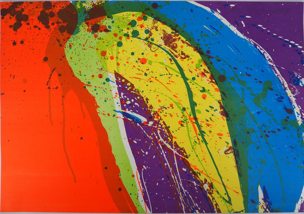 Walasse Ting (1929-2010) - Color Power : Cascade #1.0