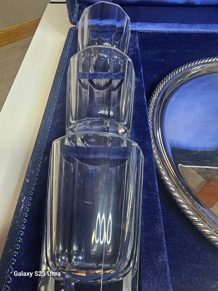 托盤 - .925 銀 - 附眼鏡的餐盤 #4.3