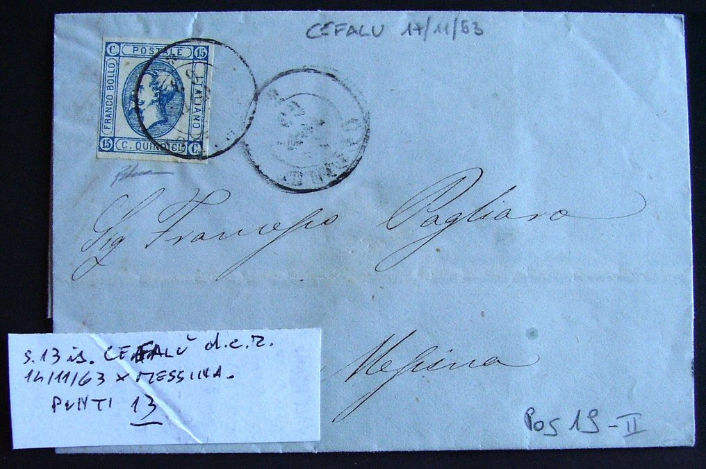 Olasz Királyság - Szép levél Cefalùból. #1.0