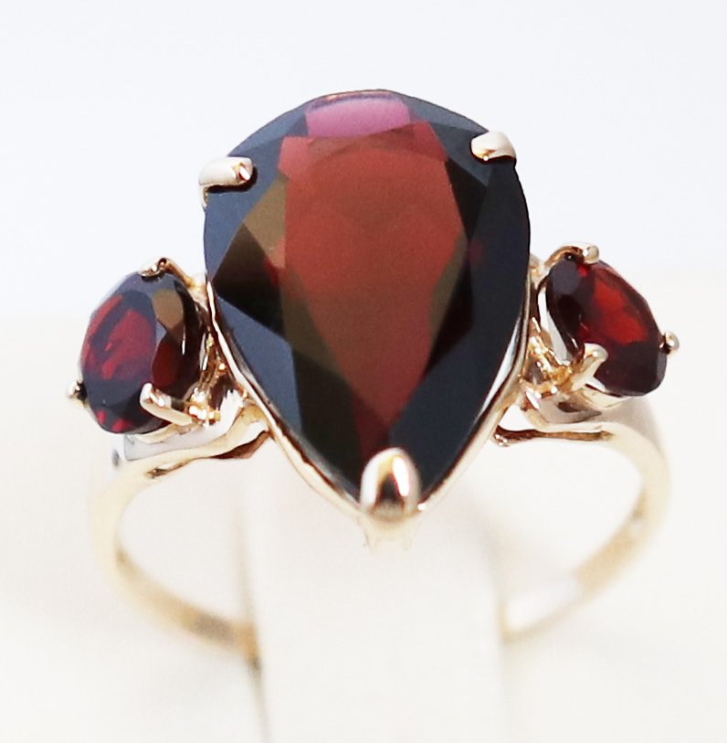 Sans prix de réserve - Bague - 14 carats Or jaune Grenat - Grenat #1.0