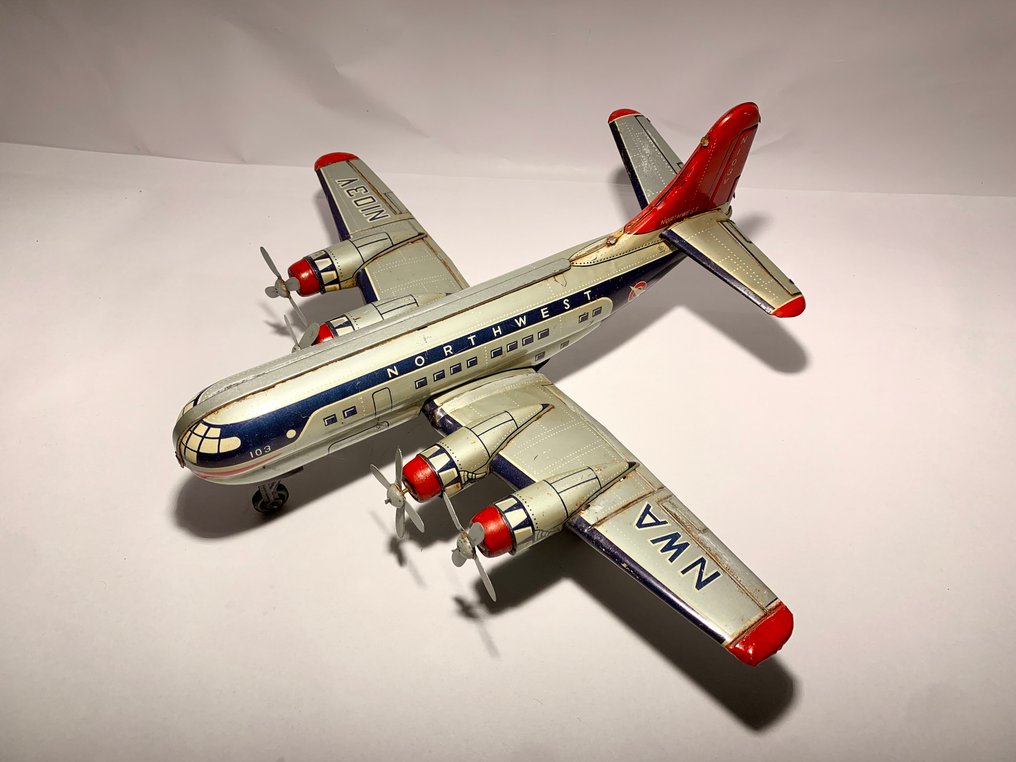 Toy Nomura  - Leksak i metall Stratocruiser Airliner - Boeing B-377 - 1950-1960 - Japan #2.1