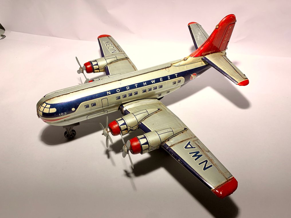 Legetøj Nomura  - Bliklegetøj Stratocruiser Airliner - Boeing B-377 - 1950-1960 - Japan #2.2