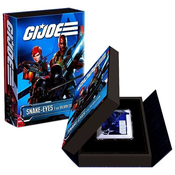 纽埃. 2 Dollars 2024 Snake-Eyes - Gi-Joe - Real American Hero, 1 Oz (.999) #1.0