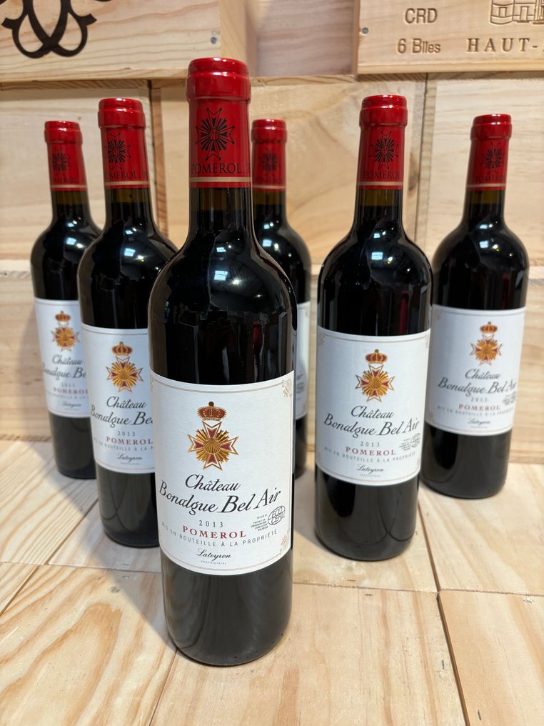 2013 Château Bonalgue Bel Air - Pomerol - 6 Flasker (0,75 L) #3.2
