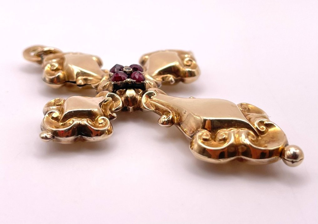 χωρίς τιμή ασφαλείας - Κρεμαστό κόσμημα Επιχρυσωμένο - Γρανάτης #2.1