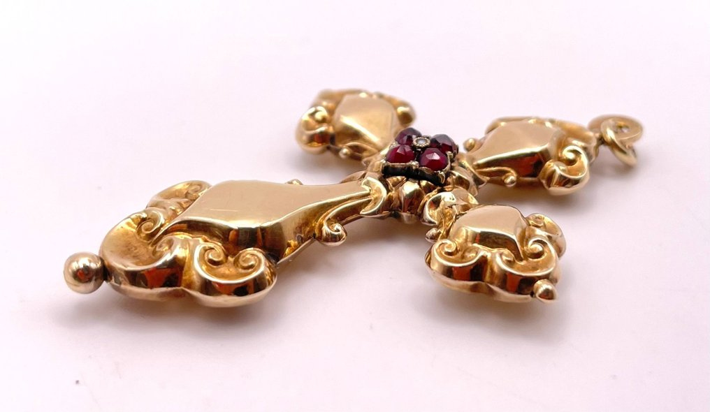 χωρίς τιμή ασφαλείας - Κρεμαστό κόσμημα Επιχρυσωμένο - Γρανάτης #4.3