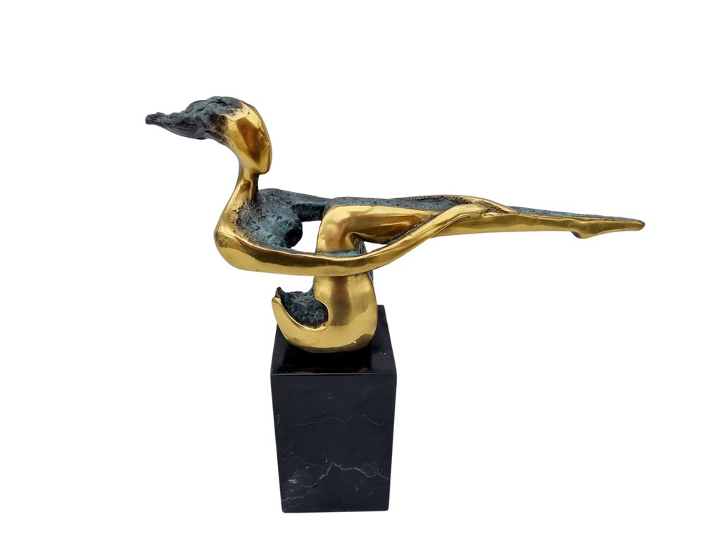 Statuetta - Elegant lady - Bronzo, Marmo #1.0