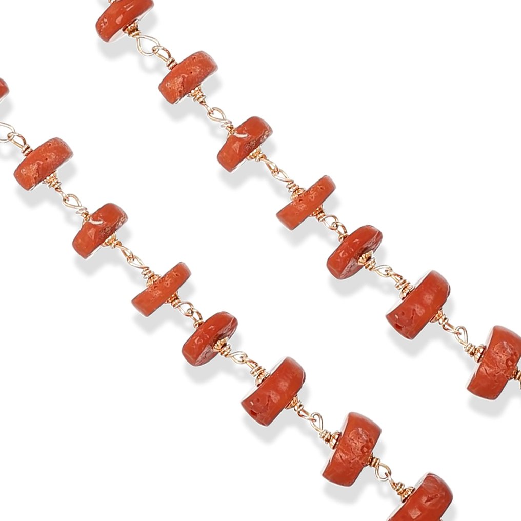 Necklace - 18 kt. Yellow gold - Coral #1.1