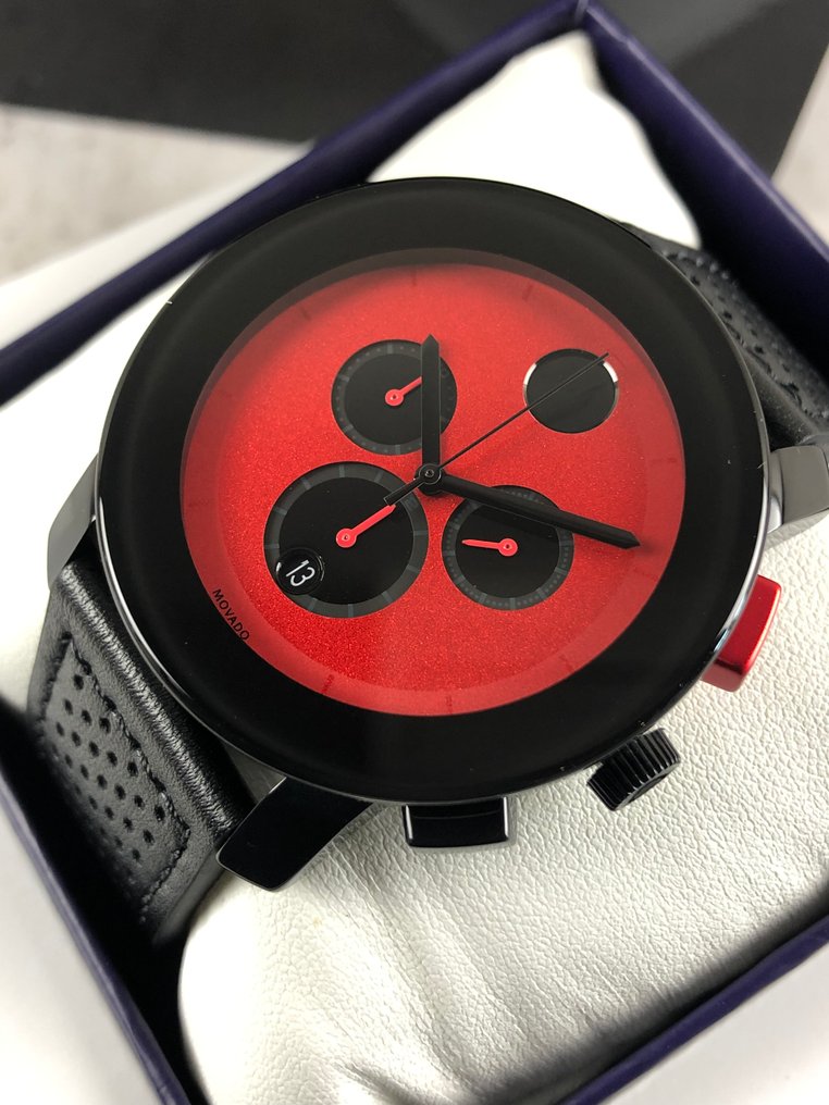 Movado Bold TR90 Red Dial Chronograph 3600765 Men 2011 present auction online Catawiki