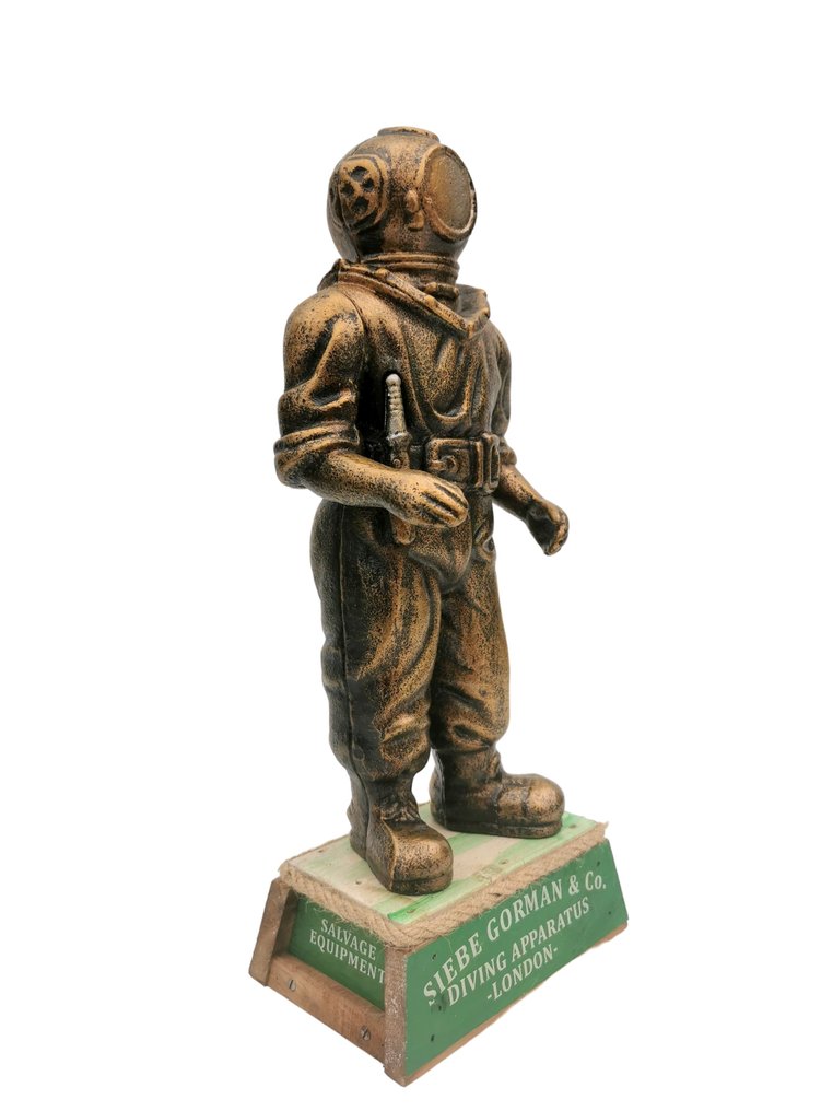 Statuette - Diver figurine - Træ, Jern #4.3