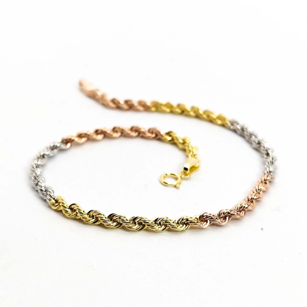 沒有保留價 - 手鈪 - 18 克拉 黃金, 玫瑰金, 白金 #1.0