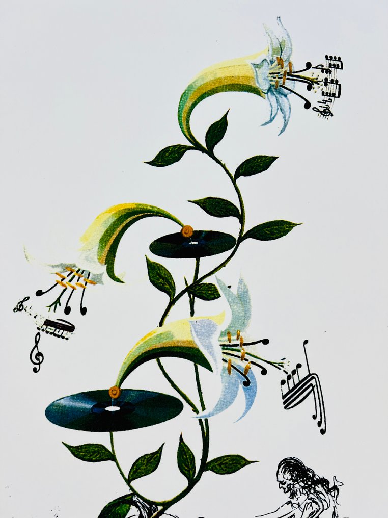 Salvador Dali (1904-1989) - Le Lys Musical #3.2