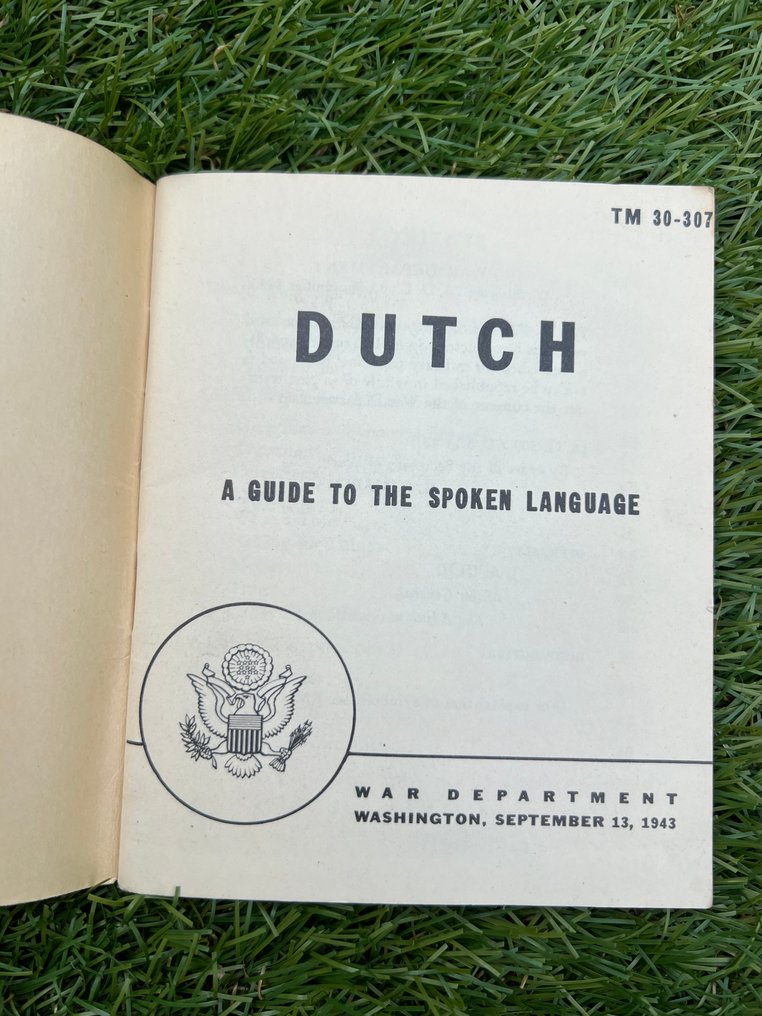 WW2 US Army Issue Soldiers Dutch Language Guide - Airborne - Ranger - Market Garden - Nijmegen - 1943 #2.2