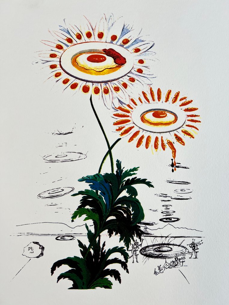 Salvador Dali (1904-1989) - Fried Egg Daisies - Limited Edition #1.0