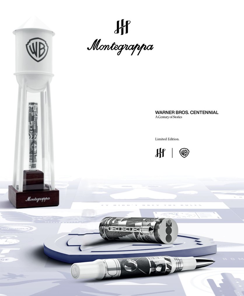 Montegrappa - WARNER BROS - Limited Edition * 1 - 100 * - ISWBNRSE - 18K Gold - Water Tower - Anniversary - New - Rollerball-Stift #1.0