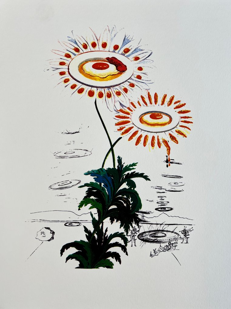 Salvador Dali (1904-1989) - Fried Egg Daisies - Limited Edition #1.0