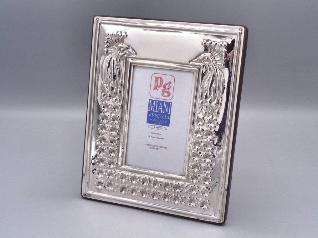 PG-Miani Argenteria - Portaritratti - .925 argento - Pavoni 6x9 #2.1
