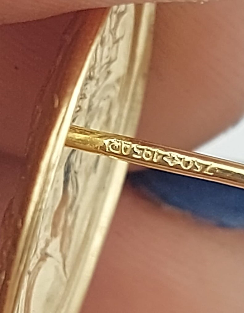 Drop fülbevaló - 18 kt. Sárga arany #1.0