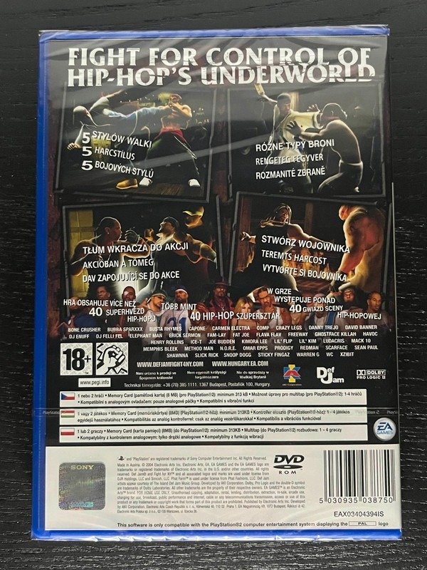 Sony - Def Jam Fight For New York PS2 Sealed PAL game Plays in English - Video game - In original sealed box #4.3