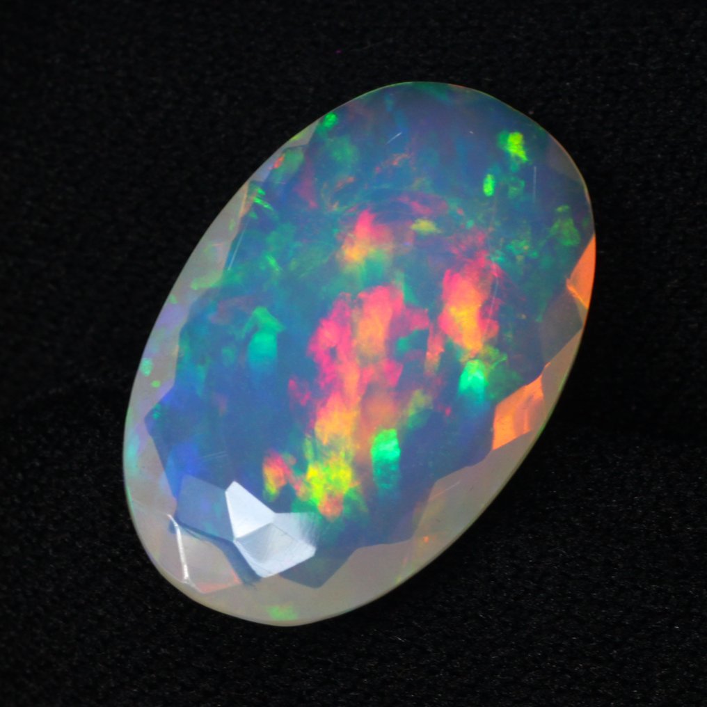 Orange Opal - 6.85 ct - International Gemological Institute (IGI) - Multiple color play #3.2