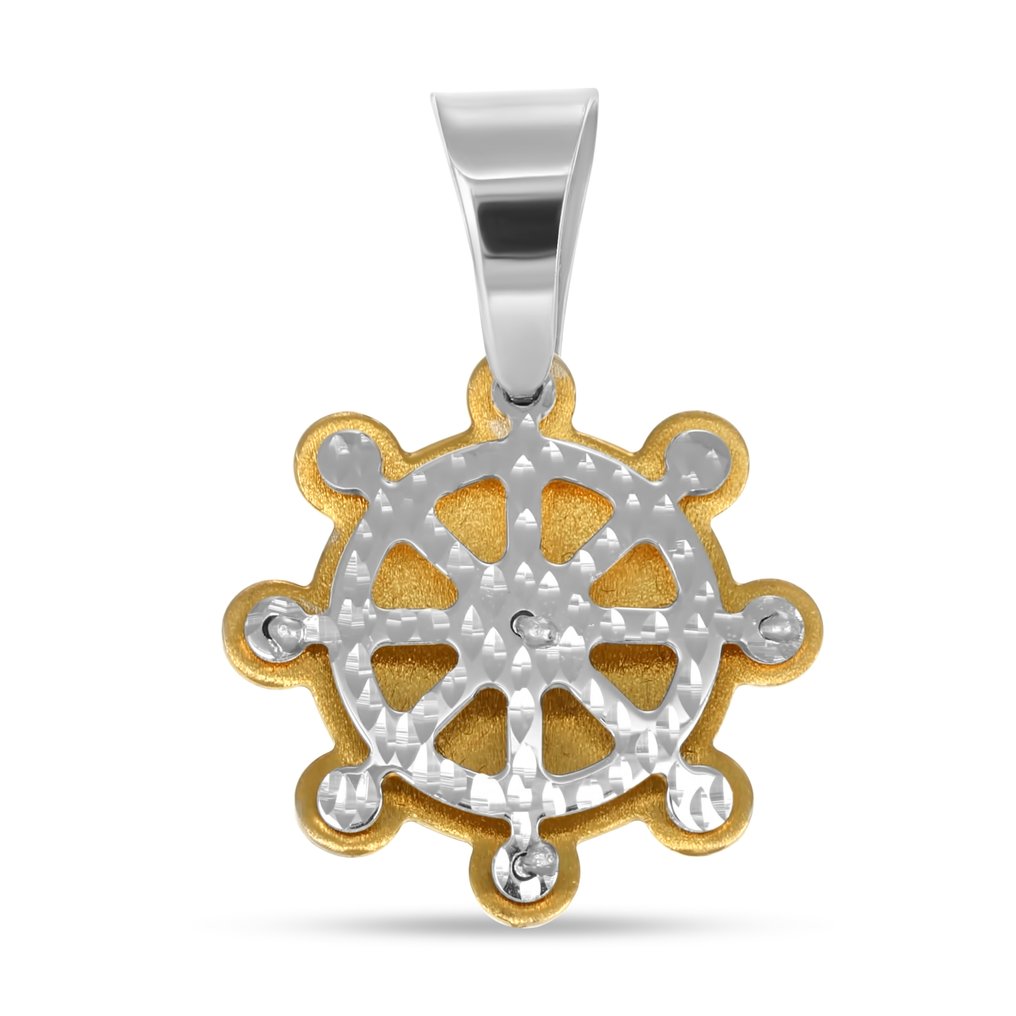 吊坠 - 18K包金 黄金, 白金 #1.0