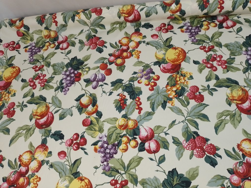 Magnifique 100% COTON, imprimé à la main, motif fruit - Tissu d’ameublement  - 600 cm - 140 cm #1.1