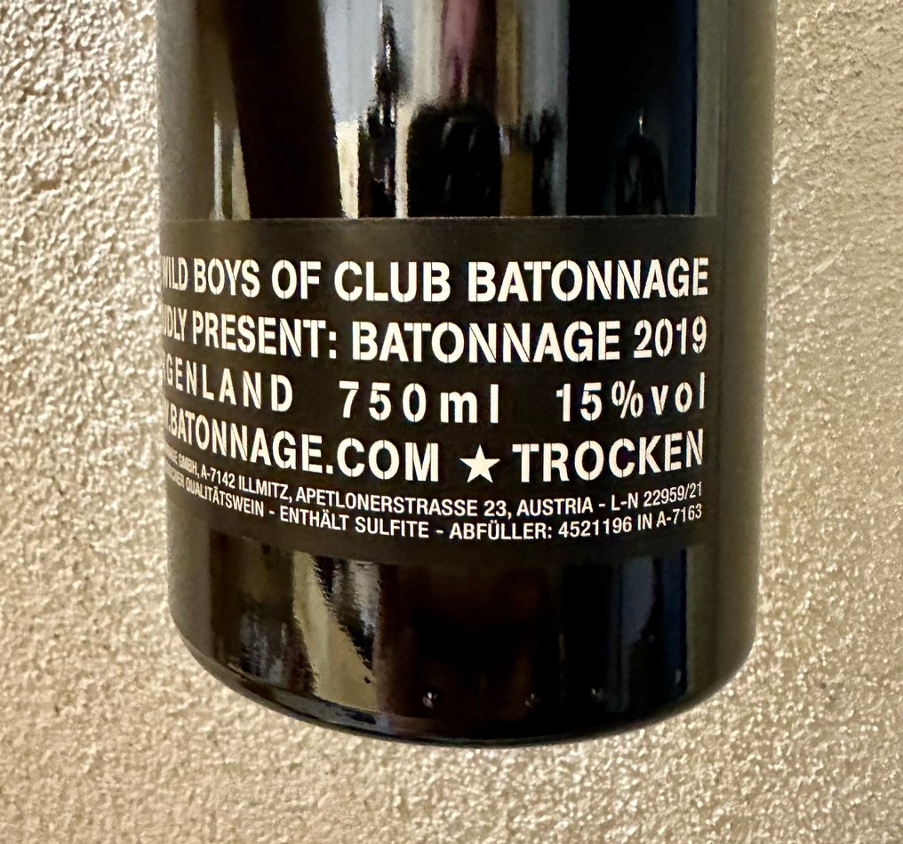 2019 The Wild Boys of Club Batonnage - Μπέργκερλαντ - 1 Î¦Î¹Î¬Î»Î· (0,75L) #1.0