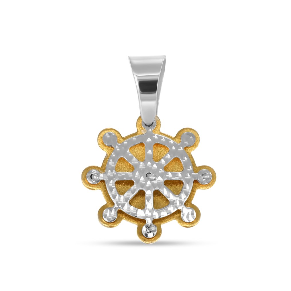 吊坠 - 18K包金 黄金, 白金 #1.0