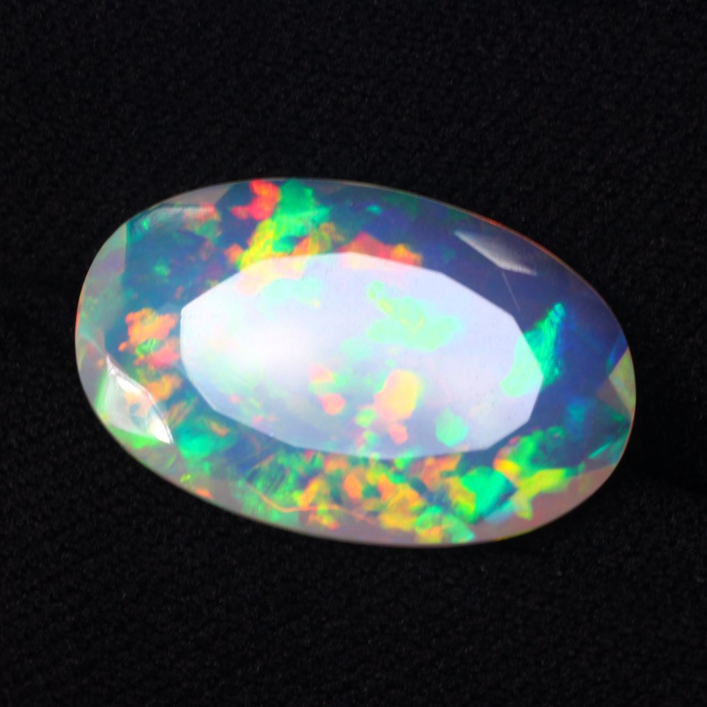 Orange Opal - 6.85 ct - International Gemological Institute (IGI) - Multiple color play #2.1