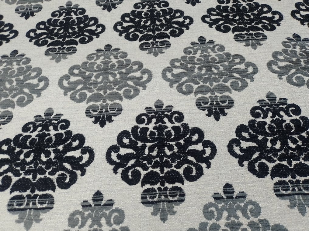 Sumptuous Jacquard, single selvedge, high weight loom work, floral motif - Upholstery fabric  - 500 cm - 140 cm #1.1