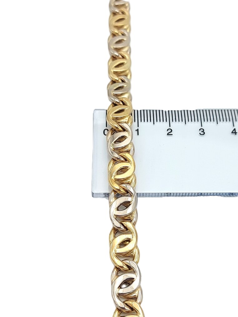 頸鏈 - 18 克拉 黃金, 白金 #4.3