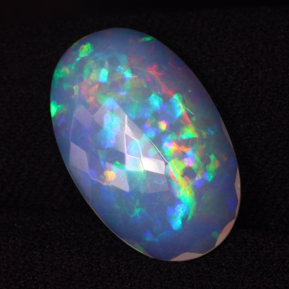 Orange Opal - 6.85 ct - International Gemological Institute (IGI) - Multiple color play #1.0