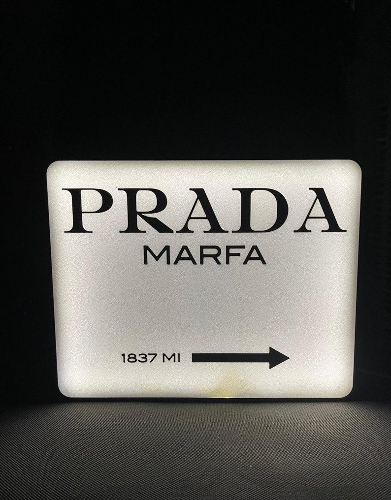 Prada marfa (No Reserve) - Φωτισμένη πινακίδα - Πλαστικό #1.1