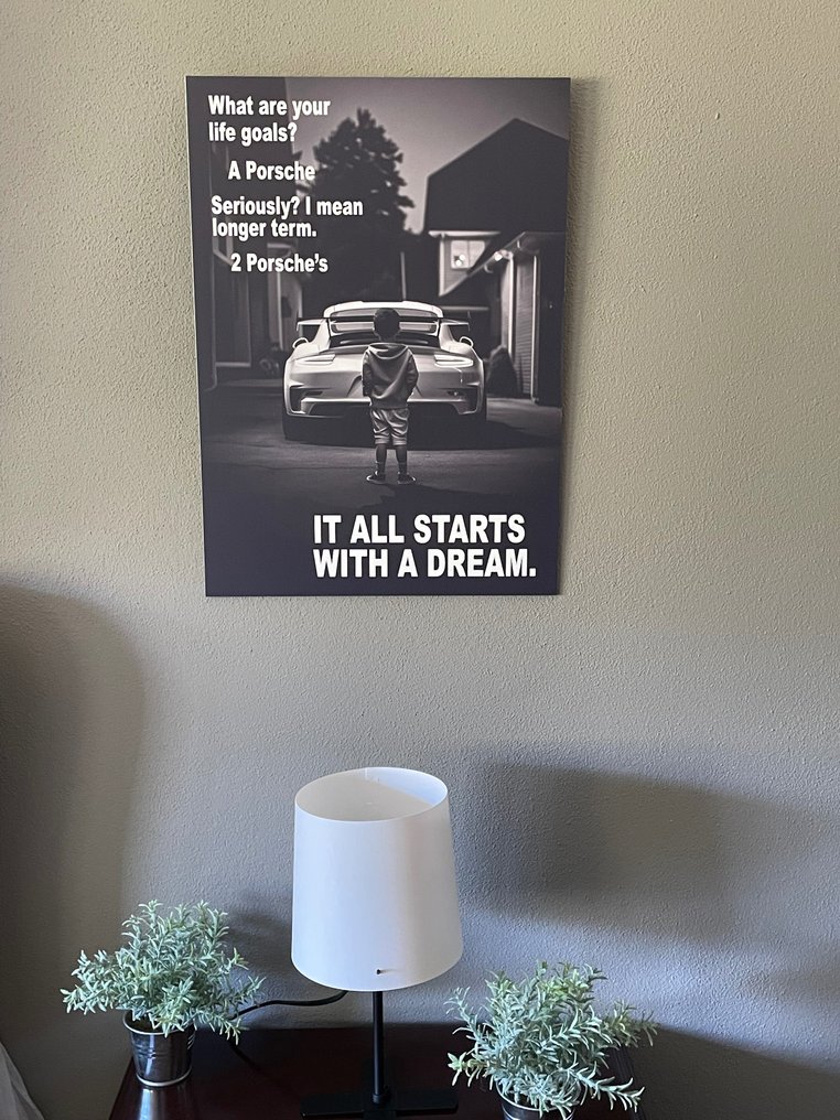 Poster pubblicitario in alluminio - Porsche - NO ENVIO A CANARIAS #4.3