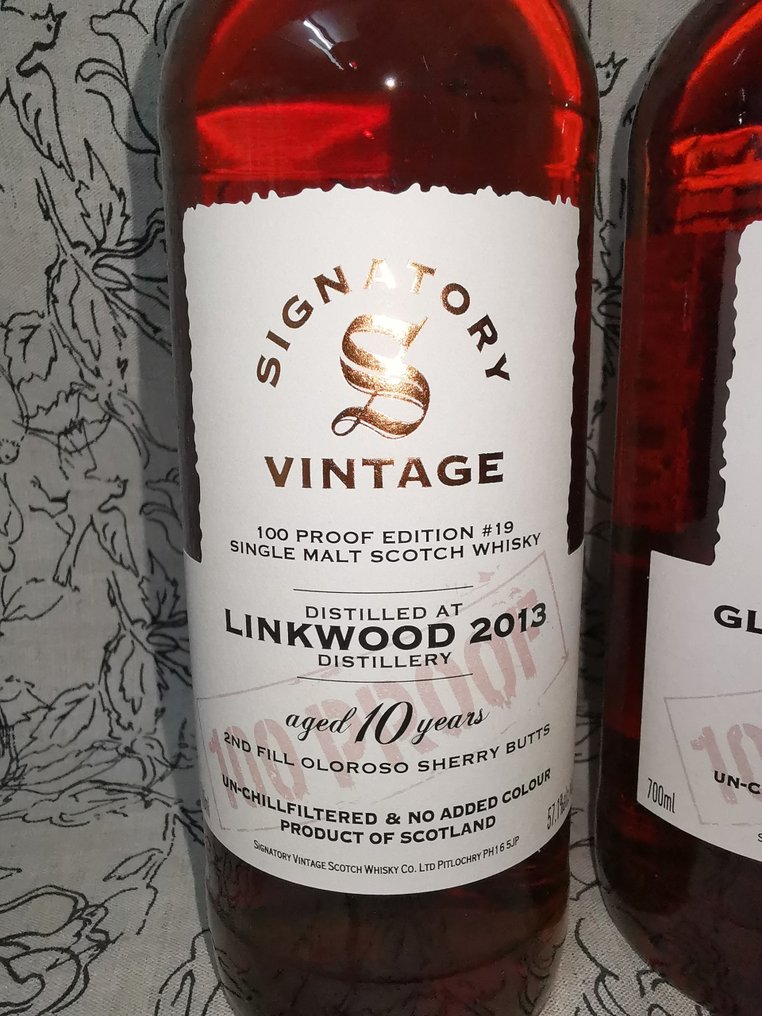 Linkwood 2013 10 yo + Glenrothes 2014 10 yo - 100 Proof Edition #19 + #20 - Signatory Vintage  - b. 2024  - 700 ml - 2 flaschen #1.2