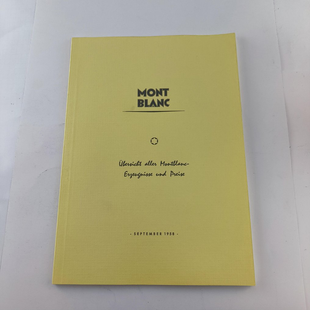Montblanc / Simplo GmbH - 1958 Montblanc / Übersicht aller Montblanc Erzeugnisse und Preise / Overview of all Montblanc - No Reserve Price - 1958 #4.3