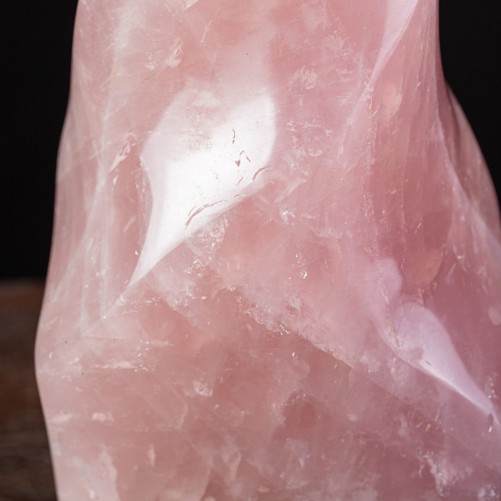 Φλόγα ροδόκλεινο - Αποκλειστική μορφή - Πρώτης ποιότητας ορυκτό - Ύψος: 200 mm - Πλάτος: 85 mm- 1730 g #4.3